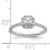 Asscher Halo Diamond Semi-mount Engagement Rings
