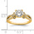 14KT Split Shank (Holds 1 carat (6.5mm) Round Center) 1/6 carat Diamond Semi-Mount Engagement Ring
