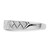 14KT White Gold Polish & Satin Woven Design Diamond Mens Wedding Band