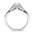 14KT White Gold Halo Plus (Holds 1/3 carat (4.5mm Round Center) 1/4 carat Diamond Semi-Mount Engagement Ring