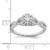 14KT White Gold Halo Plus (Holds 1/3 carat (4.5mm Round Center) 1/4 carat Diamond Semi-Mount Engagement Ring