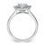14KT White Gold Halo Diamond Semi-Mount Engagement Ring