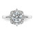 14KT White Gold Halo Diamond Semi-Mount Engagement Ring