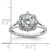 14KT White Gold Halo Diamond Semi-Mount Engagement Ring