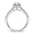 Emerald-Cut Halo Diamond Semi-mount Engagement Rings