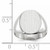 14KT White Gold 13.5x12.5mm Closed Back Signet Ring