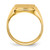 14KT 14.5x13.0mm Open Back Mens Signet Ring