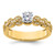 14KT Diamond Peg Set Semi-Mount Engagement Ring