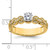 14KT Diamond Peg Set Semi-Mount Engagement Ring