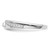 14KT White Gold Triangle Diamond Mens Complete Wedding Band