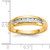 10KT withRhodium Diamond Mens Channel Ring