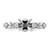 14KT White Gold Diamond Semi-Mount Peg Set Engagement Ring