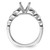 14KT White Gold Diamond Semi-Mount Peg Set Engagement Ring