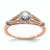 10KT Rose Gold Halo 1/3 carat Diamond Complete Engagement Ring