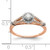 10KT Rose Gold Halo 1/3 carat Diamond Complete Engagement Ring