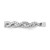 14KT White Gold Twisted Diamond Wedding Band