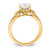 14KT Split Shank (Holds 1.5 carat (9.2x6.9mm) Oval Center) 1/4 carat Diamond Semi-Mount Engagement Ring