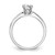 14KT White Gold Diamond Peg Set Semi-mount Engagement Ring