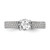 14KT White Gold Diamond Peg Set Semi-mount Engagement Ring