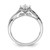 14KT White Gold Criss-Cross Halo (Holds 1/3 carat (3.9mm) Princess Center) 1/4 carat Diamond Semi-mount Engagement Ring