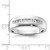 10KT White Gold Polished Diamond Men's Band