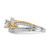 14KT Two-tone Gold Diamond Semi-mount Engagement Ring