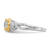 14KT Two-tone Criss-Cross (Holds 1.5 carat (7.5mm) Round Center) 1/3 carat Diamond Semi-Mount Engagement Ring