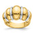 14KT Two-tone Shrimp Dome Ring