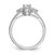 14KT White Gold Round Diamond Semi-Mount Halo Engagement Ring