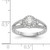 14KT White Gold Round Diamond Semi-Mount Halo Engagement Ring