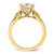 14KT Split Shank (Holds 2 carat (7.6mm) Cushion Center) 1/4 carat Diamond Semi-Mount Engagement Ring