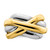 14KT Two-tone Cross-Cross Design Ring