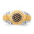 10KT Two-tone Champagne Diamond Mens Ring