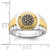 10KT Two-tone Champagne Diamond Mens Ring