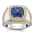 IBGoodman 10KT Two-tone Men's Polished Gemstone and Diamond Ring Mounting