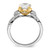 14KT Two-tone Criss-Cross (Holds 1.5 carat (9.2x6.9mm) Oval Center) 1/3 carat Diamond Semi-Mount Engagement Ring