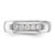 True Origin Lab Grown Diamond 5 Stone Men's Channel Bands