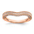 14KT Rose Gold 1/3 carat Diamond Contoured Complete Wedding Band