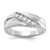 14KT White Gold Lab Grown Diamond VS/SI FGH Men's Ring