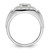 14KT White Gold Lab Grown Diamond VS/SI FGH Men's Ring