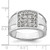 14KT White Gold Lab Grown Diamond VS/SI FGH Men's Ring