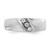 14KT White Gold 3-Stone 1/8 carat Diamond Complete Men's Band