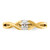 14KT Two-tone Oval Complete Diamond Promise/Engagement Ring