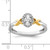 14KT Two-tone Oval Complete Diamond Promise/Engagement Ring