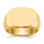 14KT 13.0x19.0mm Open Back Mens Signet Ring