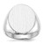 14KT White Gold 20.5x16.0mm Open Back Signet Ring