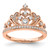 14KT Rose Gold Polished Diamond Tiara Ring