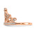 14KT Rose Gold Polished Diamond Tiara Ring