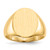 14KT 16.0x13.0mm Closed Back Signet Ring