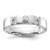 14KT White Gold Square Diamond Mens Complete Wedding Band